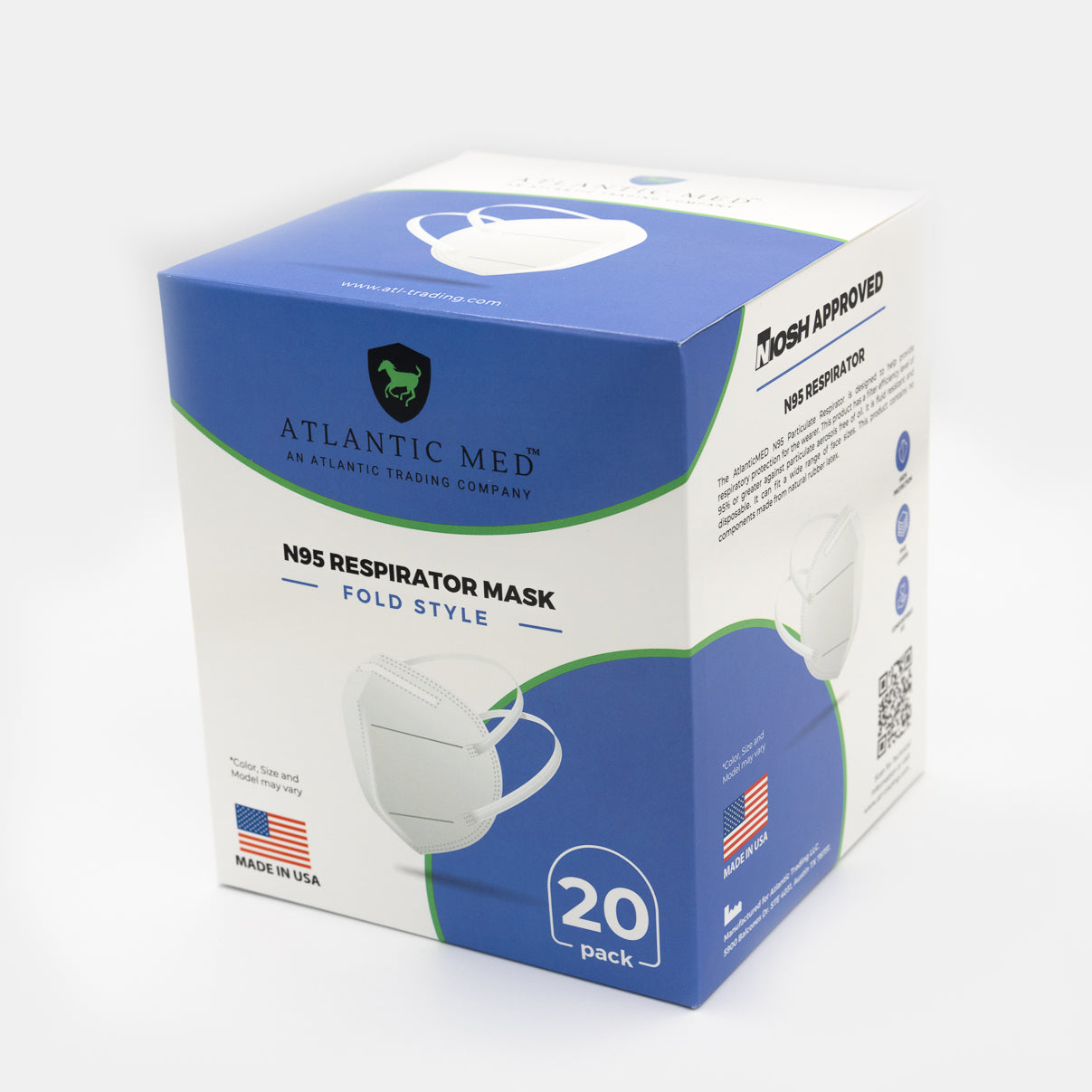 
                  
                    N95 Respirator Masks (20/box)
                  
                