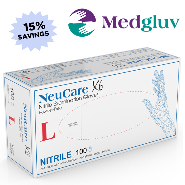 
                  
                    NeuCare X6 Nitrile Exam Gloves (100/box; 10 boxes/case)
                  
                