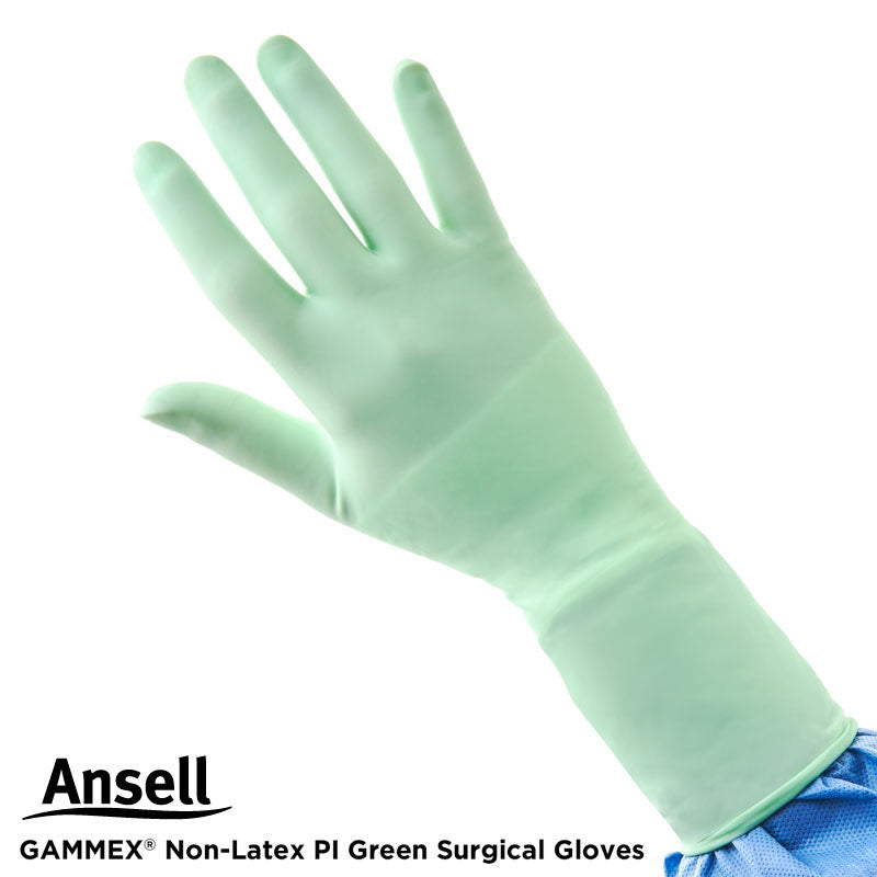 GAMMEX® Non-Latex PI Green Surgical Gloves (200/cs)