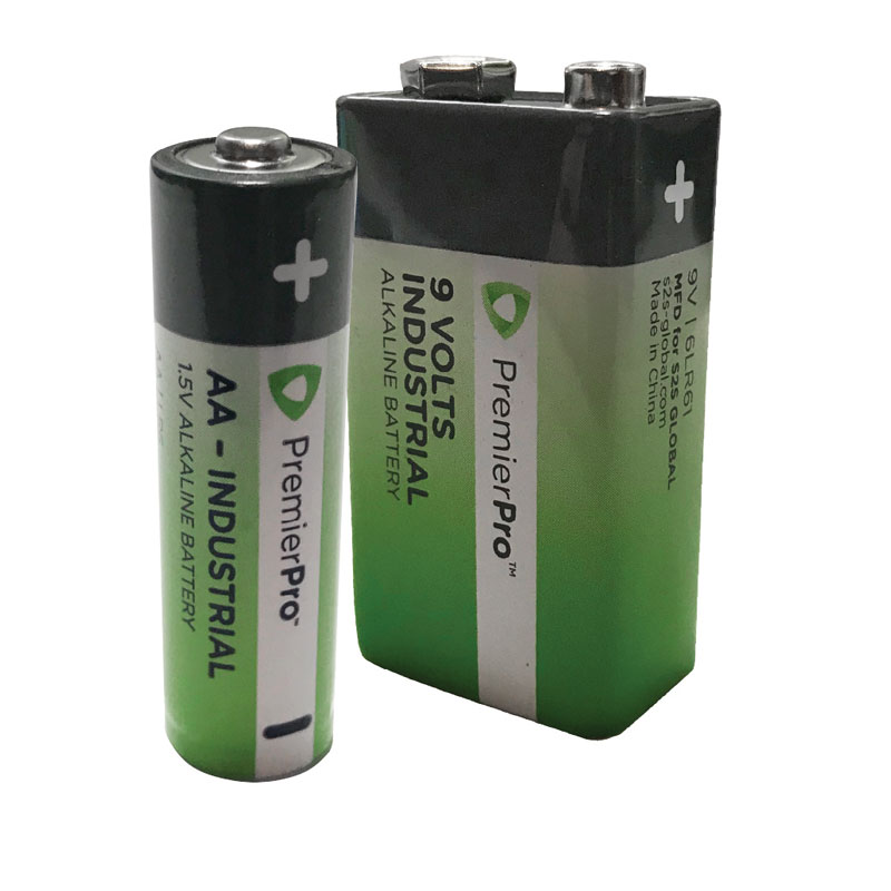 PremierPro Industrial Alkaline Batteries (9V/AA) – stockd