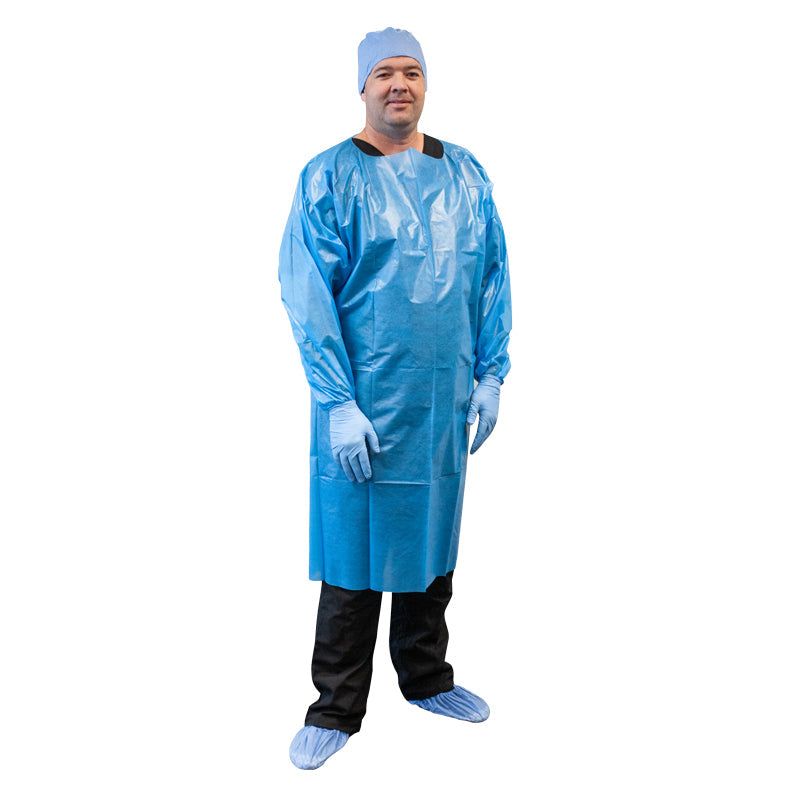 
                  
                    Over-The-Head Polyethylene Coated Cover Gowns
                  
                